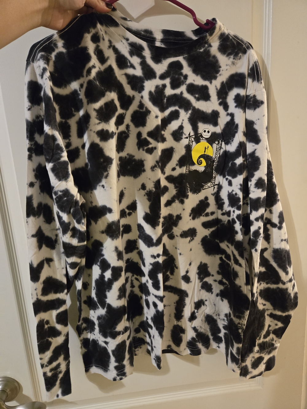 Cotton Long Sleeve Nightmare Before Christmas Shirt